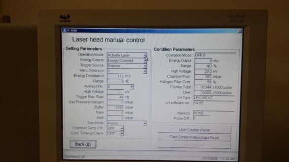 Nidek EC5000 Excimer Laser System