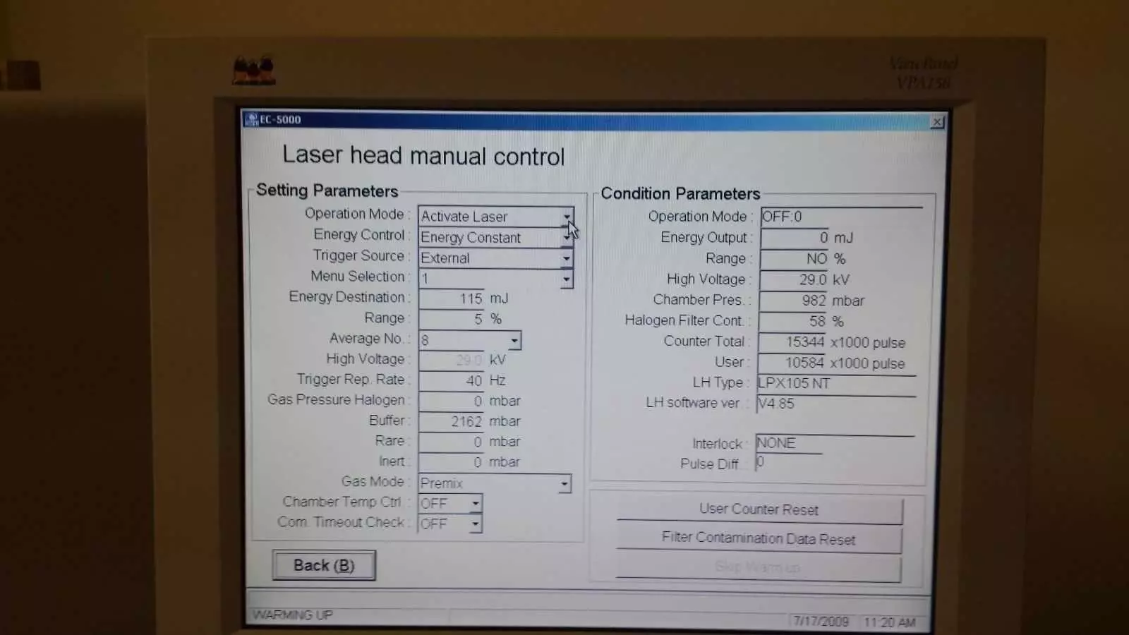 Nidek EC5000 Excimer Laser Systeem