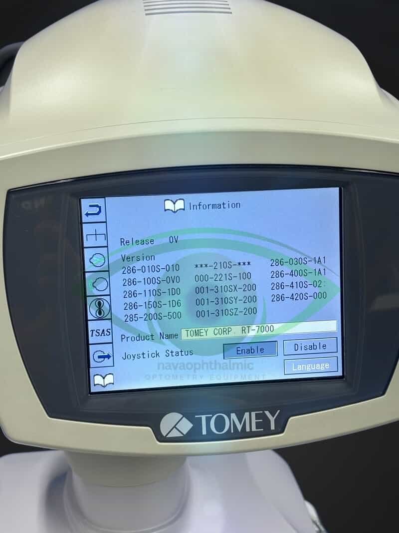 Tomey RT 7000 Autorefraktometer Keratometer Topograph