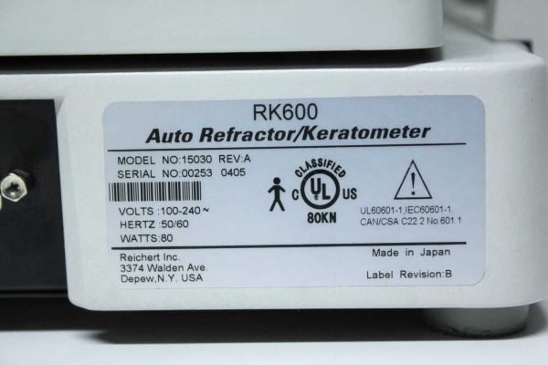 Reichert RK600 Autorefraktometer Keratometer