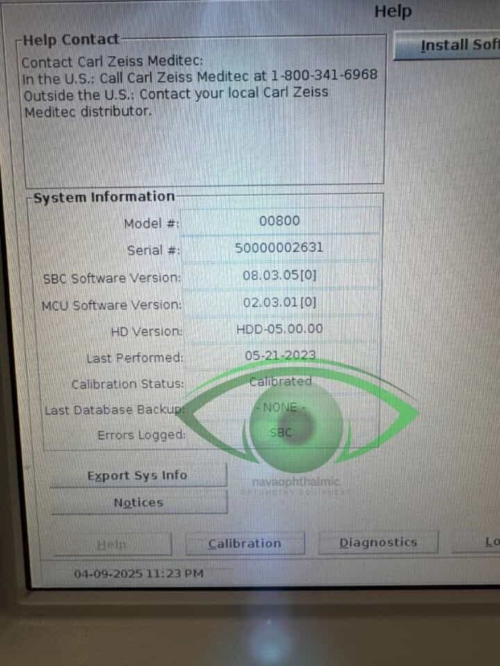 Carl Zeiss Humphrey Matrix 800 Visual Field Analyzer