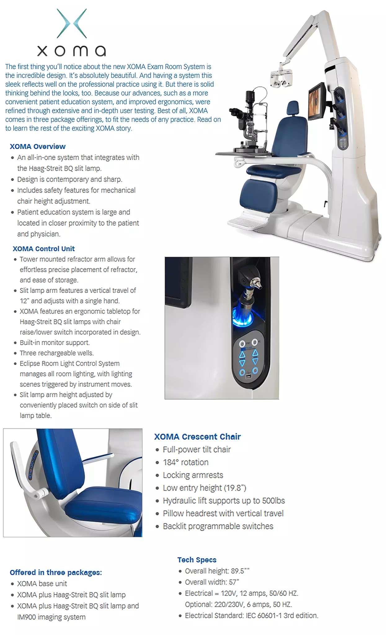 haag-streit Reliance Xoma examenkamer systeem